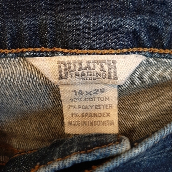Duluth Trading Co Women's 14 x 29 DuluthFlex Daily Denim Bootcut Jeans Plus Blue - Picture 6 of 7
